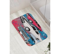 Коврик противоскользящий JoyArty "Любимые американские авто" для ванной, сауны, бассейна, bath_18213