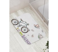 Коврик противоскользящий JoyArty "Любовь к велосипеду" для ванной, сауны, бассейна, bath_18253
