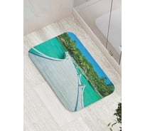 Коврик противоскользящий JoyArty "Мост у берега" для ванной, сауны, бассейна, bath_6539