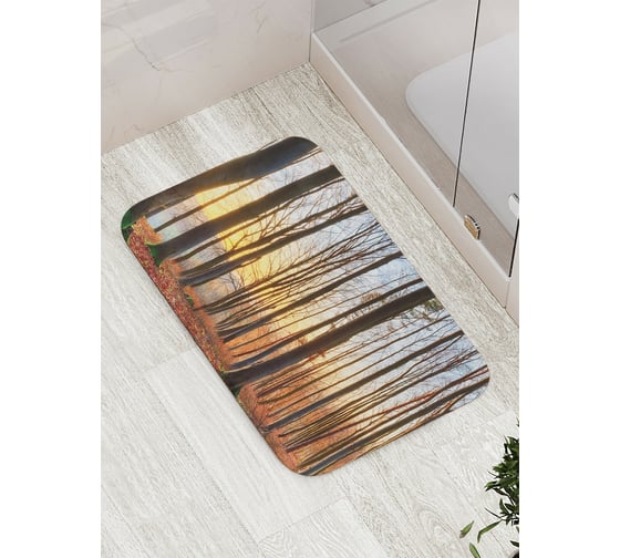 Коврик противоскользящий JoyArty "Луч уходящего лета" для ванной, сауны, бассейна, bath_6534 1