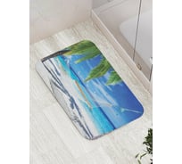 Коврик противоскользящий JoyArty "Гамак под пальмой" для ванной, сауны, бассейна, bath_6562