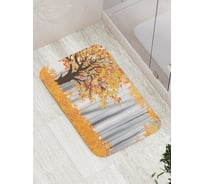 Коврик противоскользящий JoyArty "Лиственная осень" для ванной, сауны, бассейна, bath_6521
