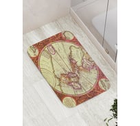 Коврик противоскользящий JoyArty "Старая карта Запада" для ванной, сауны, бассейна, bath_6537