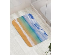 Коврик противоскользящий JoyArty "Тропический пляж" для ванной, сауны, бассейна, bath_6535