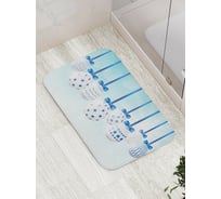 Коврик противоскользящий JoyArty "Праздничные яйца" для ванной, сауны, бассейна, bath_6563