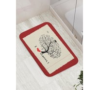 Коврик противоскользящий JoyArty "Любитель школы" для ванной, сауны, бассейна, bath_6474