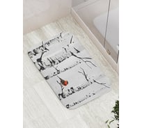 Коврик противоскользящий JoyArty "Птичка на березе" для ванной, сауны, бассейна, bath_6617
