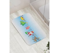 Коврик противоскользящий JoyArty "Игрушечный Новый Год" для ванной, сауны, бассейна, bath_6136