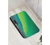 Коврик противоскользящий JoyArty "Северное сияние с лошадью" для ванной, сауны, бассейна, bath_6631