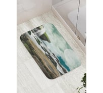 Коврик противоскользящий JoyArty "Луна над пенными волнами" для ванной, сауны, бассейна, bath_6293