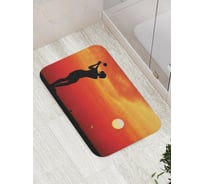 Коврик противоскользящий JoyArty "Игра в гольф на закате" для ванной, сауны, бассейна, bath_6606