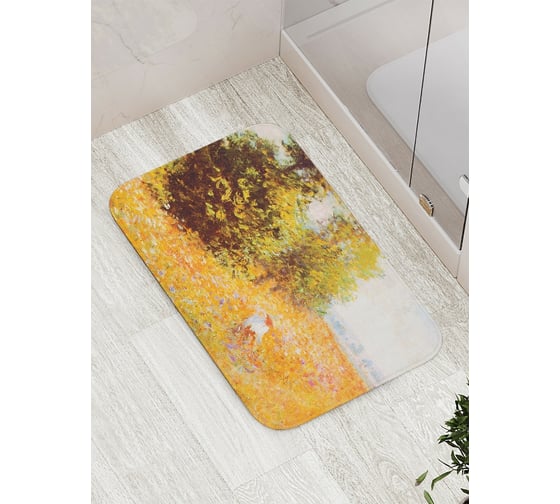 Коврик противоскользящий JoyArty "Прогулка по долине" для ванной, сауны, бассейна, bath_6876 1