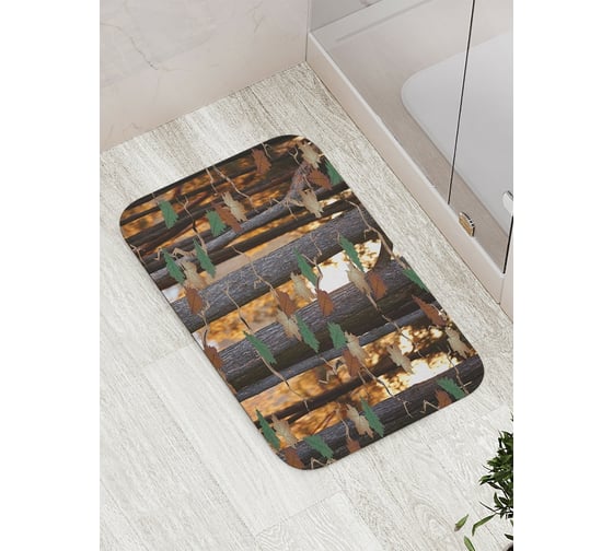 Коврик противоскользящий JoyArty "Лесные ростки" для ванной, сауны, бассейна, bath_6927 1