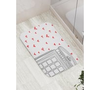 Коврик противоскользящий JoyArty "Любовный телефон" для ванной, сауны, бассейна, bath_6948