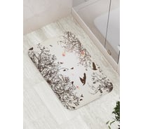 Коврик противоскользящий JoyArty "Птичий район" для ванной, сауны, бассейна, bath_6951