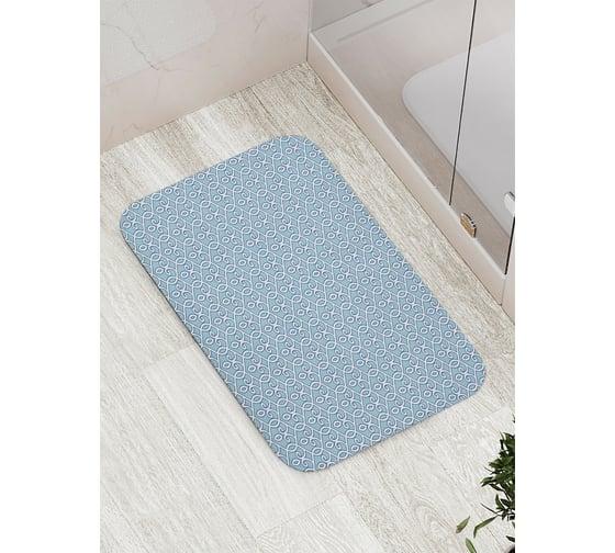 Коврик противоскользящий JoyArty "Кольцевые завитки" для ванной, сауны, бассейна, bath_6943 1