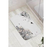 Коврик противоскользящий JoyArty "Лесные бабочки" для ванной, сауны, бассейна, bath_6949
