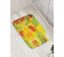 Коврик противоскользящий JoyArty "Лиственное отражение" для ванной, сауны, бассейна, bath_7116