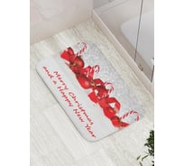 Коврик противоскользящий JoyArty "Рождество на снегу" для ванной, сауны, бассейна, bath_6931