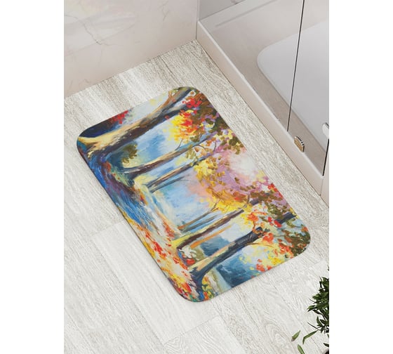 Коврик противоскользящий JoyArty "Лесные коридоры" для ванной, сауны, бассейна, bath_7112 1