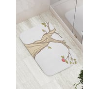 Коврик противоскользящий JoyArty "Яблоко просветления" для ванной, сауны, бассейна, bath_6937