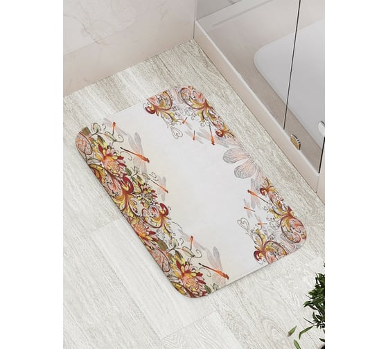 Коврик противоскользящий JoyArty "Стрекозы" для ванной, сауны, бассейна, bath_6967 1