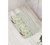 Коврик противоскользящий JoyArty "Моря зигзагов" для ванной, сауны, бассейна, bath_7117