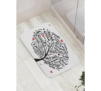 Коврик противоскользящий JoyArty "Семейное дерево" для ванной, сауны, бассейна, bath_6938