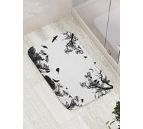 Коврик противоскользящий JoyArty "Птичий лес" для ванной, сауны, бассейна, bath_6950