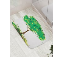 Коврик противоскользящий JoyArty "Дерево акварелью" для ванной, сауны, бассейна, bath_7113