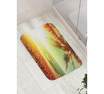 Коврик противоскользящий JoyArty "Притягательный закат" для ванной, сауны, бассейна, bath_6990