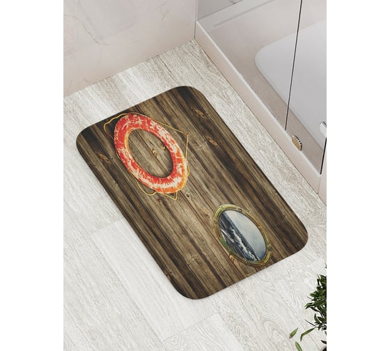 Коврик противоскользящий JoyArty "Круг спасения" для ванной, сауны, бассейна, bath_7093 1