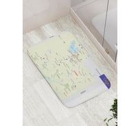 Коврик противоскользящий JoyArty "Карта Штат Юта" для ванной, сауны, бассейна, bath_7188