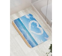 Коврик противоскользящий JoyArty "Облако любви" для ванной, сауны, бассейна, bath_7277