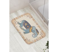 Коврик противоскользящий JoyArty "Слоновая радость" для ванной, сауны, бассейна, bath_7287