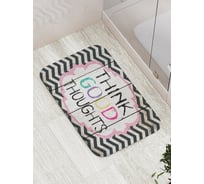 Коврик противоскользящий JoyArty "Надпись и зигзаги" для ванной, сауны, бассейна, bath_7425
