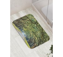 Коврик противоскользящий JoyArty "Зеленая аллея" для ванной, сауны, бассейна, bath_7375