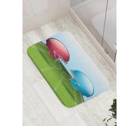 Коврик противоскользящий JoyArty "Шлем" для ванной, сауны, бассейна, bath_7393