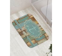 Коврик противоскользящий JoyArty "Якорь на деревянном фоне" для ванной, сауны, бассейна, bath_7388