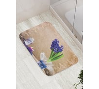 Коврик противоскользящий JoyArty "Цветок и свеча" для ванной, сауны, бассейна, bath_7553