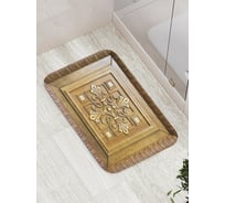 Коврик противоскользящий JoyArty "Деревянный орнамент" для ванной, сауны, бассейна, bath_7532