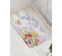Коврик противоскользящий JoyArty "Весенние колибри" для ванной, сауны, бассейна, bath_7582