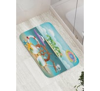 Коврик противоскользящий JoyArty "Морской набор" для ванной, сауны, бассейна, bath_7632