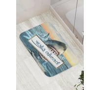 Коврик противоскользящий JoyArty "Риск впереди" для ванной, сауны, бассейна, bath_7574