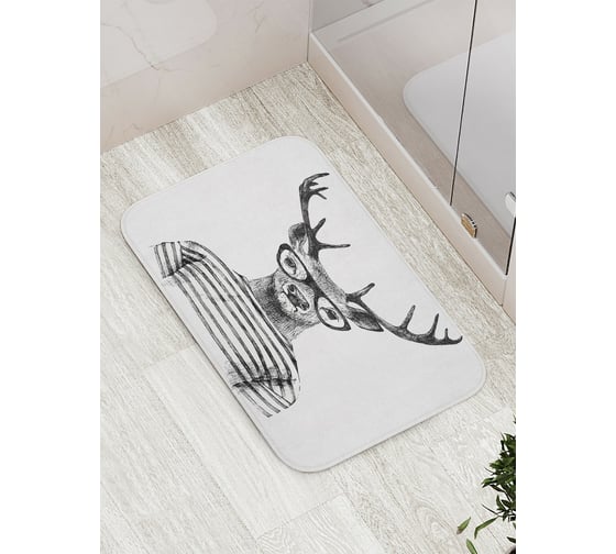 Коврик противоскользящий JoyArty "Олений стиль" для ванной, сауны, бассейна, bath_9563 1