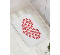 Коврик противоскользящий JoyArty "Следы любви" для ванной, сауны, бассейна, bath_9631