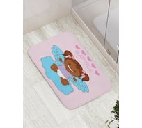 Коврик противоскользящий JoyArty "Крещение" для ванной, сауны, бассейна, bath_9596