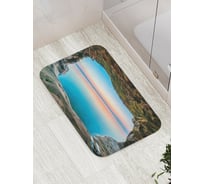 Коврик противоскользящий JoyArty "Пещерная рамка" для ванной, сауны, бассейна, bath_14734