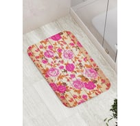 Коврик противоскользящий JoyArty "Цветы для красоты" для ванной, сауны, бассейна, bath_14777
