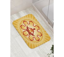 Коврик противоскользящий JoyArty "Солнечная йога" для ванной, сауны, бассейна, bath_14801